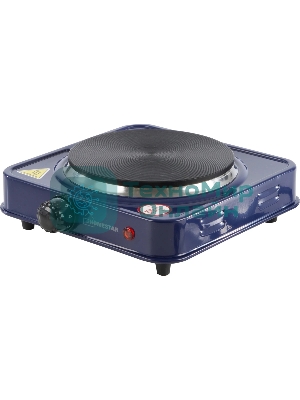 Плита настольная электрическая Homestar HS-1102, 1 конф. сапфир, блин 1000 Вт
