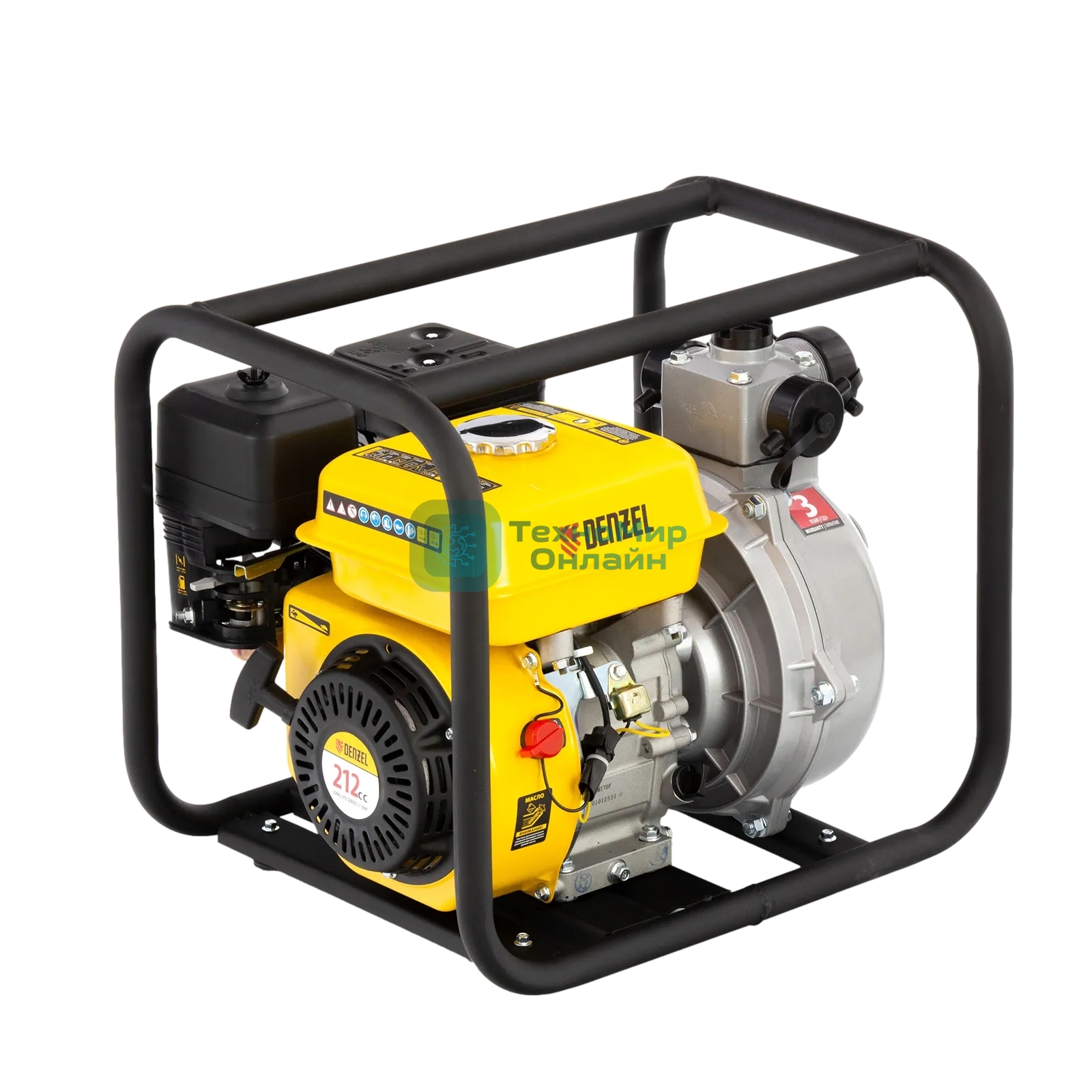 Мотопомпа бензиновая высоконапорная Denzel PX-50H 7 л.с., 2