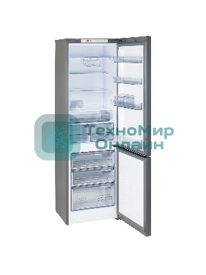 Холодильник Бирюса W6130 матовый графит двухкамерный 245/100л морозилка снизу