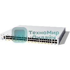 Коммутатор Cisco Catalyst C1300-48P-4G, 48×1 Гбит/с, 4×1 Гбит/с SFP