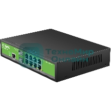 Коммутатор Digma DSW708G-2S-T, 8×1 Гбит/с + 2×1 Гбит/с SFP, управляемый