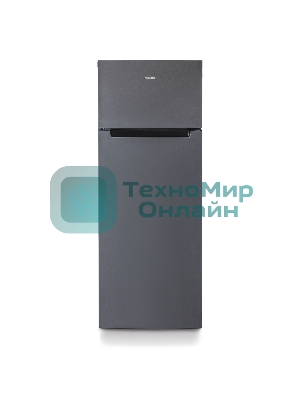 Холодильник Бирюса Б-W6135 матовый графит двухкамерный 240/60л морозилка сверху, автоматическое оттаивание