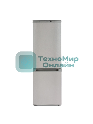 Холодильник Бирюса M418 металлик двухкамерный 125/55л морозилка снизу