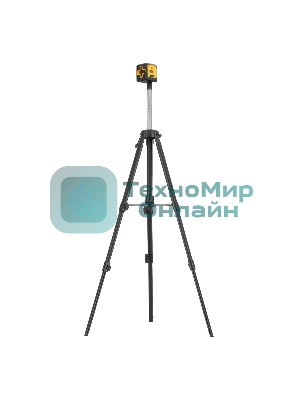 Лазерный уровень Denzel DQB-T, 30 м, зеленый луч, батарейки, штатив