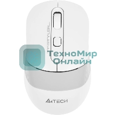 Мышь беспроводная A4Tech Fstyler FG10S белый/серый, 2000 dpi, радиоканал, USB, кнопки - 4