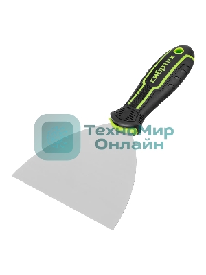 Шпательная лопатка из нержавеющей стали Сибртех 125 мм, двухкомпонентная рукоятка