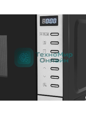 Микроволновая печь Rondell RDE-MW203 черный/серебристый, 20 л, 700 Вт, переключатели - кнопки