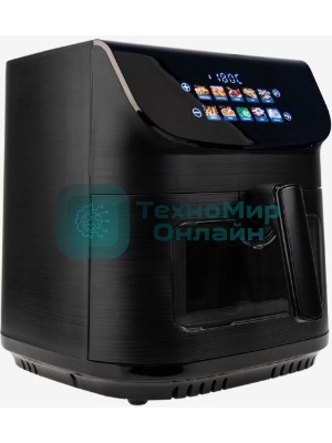 Аэрогриль Eltronic 777-01 черный, 2200 Вт, 9 л, сенсор, 10 программ