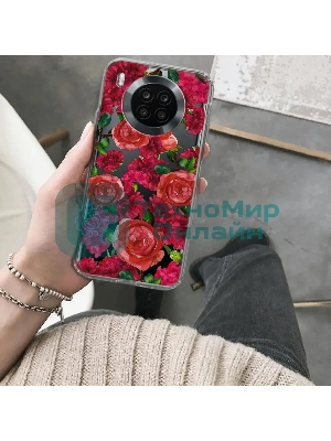 Чехол (клип-кейс) Gresso Air, для Honor 50 Lite, прозрачный/рисунок gr17aaae9346