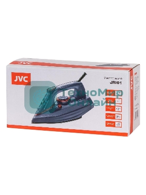 Утюг JVC JRI01 синий, 2400 Вт, 20 г/мин, 120 г/мин, 300 мл
