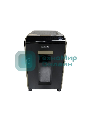 Шредер Office Kit SA200M 1,9х10 черный/серый с автоподачей (секр.P-5) фрагменты 220лист. 40лтр. скобы пл.карты