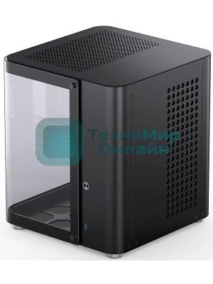 Корпус без блока питания Корпус JONSBO TK-1 Black 2.0 MATX без БП, mini-ITX, micro-ATX, черный
