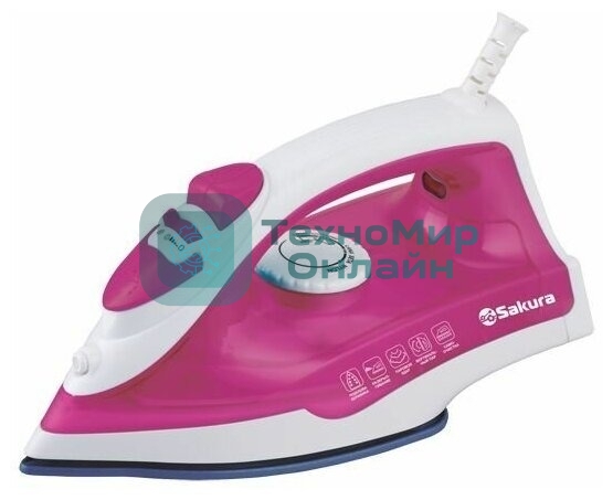 Утюг Sakura SA-3062CP пурпурный