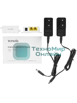 Наружная точка доступа Tenda OS3 (2-pack) (комплект 2 шт), 5 ГГц, до 867 Мбит/с, внешняя антенна 1x12dBi, IP65, PoE