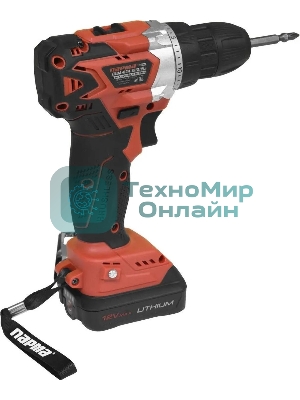 Дрель-шуруповерт Парма ДША-02А-1512/2Li, 12 В, 2 Ач, 23 Нм, бесщеточный