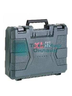 Профессиональный бесщеточный винтоверт аккумуляторный KLPRO KLDV18B-50 (18В, Li-ion-2шт, 5.0Ач, 180Нм, 2 скорости, подсветка,З/У,в кейсе)