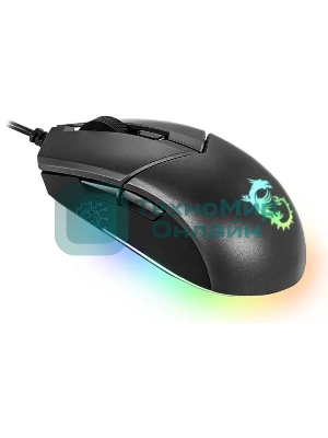 Мышь проводная MSI Clutch GM11 черный, 5000 dpi, USB, кнопки - 6