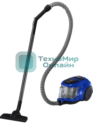 Пылесос Samsung VCC4520S36 синий/черный, 350/1600 Вт, уборка сухая, пылесборник контейнер 1.3 л
