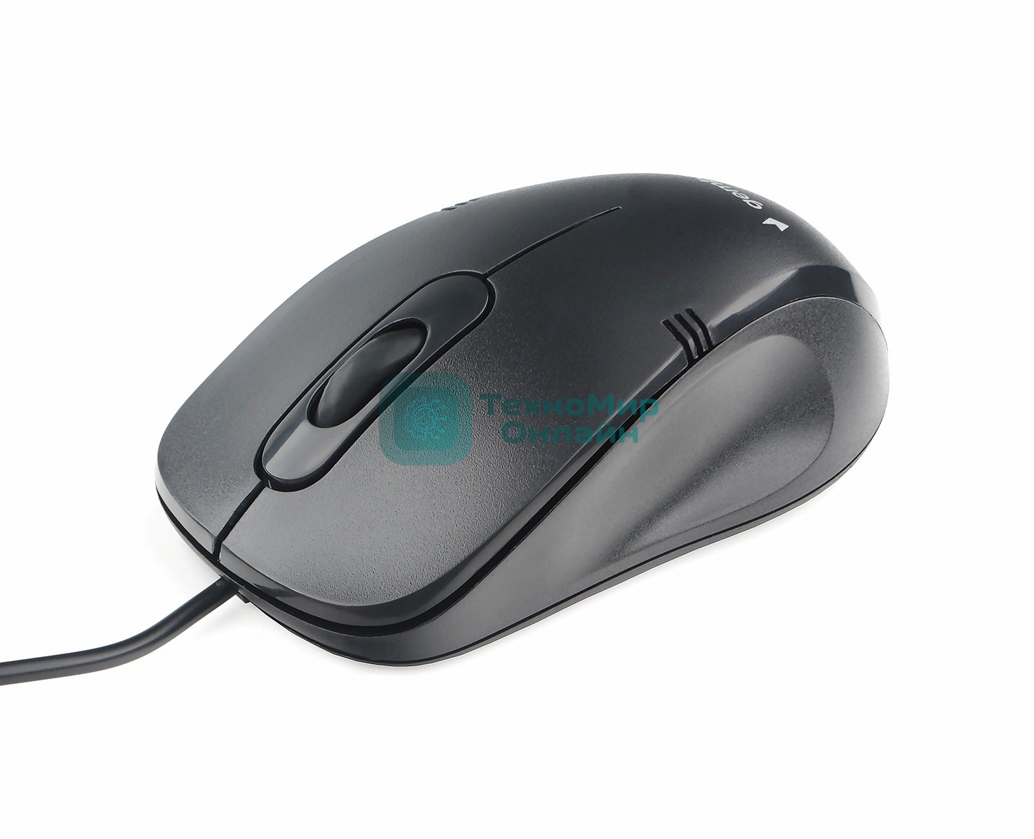 Мышь проводная Gembird MOP-100 черный, 1000 dpi, USB, кнопки - 3