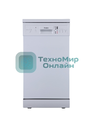 Посудомоечная машина Бирюса DWF-409/6 W, белый, 44.8 см, 9 компл., 49 дБ, класс A++