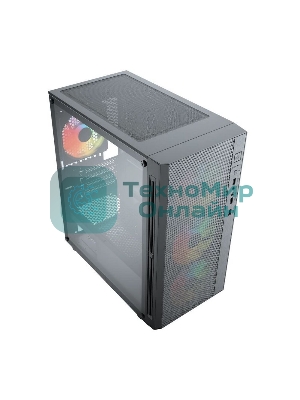 Компьютерный корпус ACD Citadel 104 ATX, черный, USB 3.0x1+USB 2.0x2+HD audio,3x12см F1 ARGb fans at front(Slave fans),1x12см F1 ARGb fan at rear (Master fan)