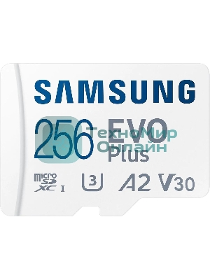 Флеш карта Samsung EVO Plus microSDXC 256Gb MB-MC256KA/EU
