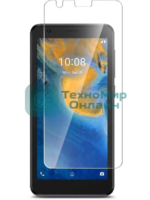 Защитное стекло для экрана BoraSCO Hybrid Glass для ZTE Blade L9 антиблик, 60 х 130 мм, 2.5D, прозрачный