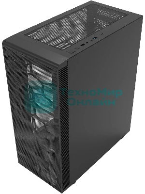 Компьютерный корпус Bloody BD-CC115 черный без БП ATX 8x120мм 1xUSB 2.0 1xUSB 3.0 audio bott PSU