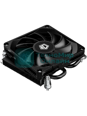 Кулер для процессора ID-COOLING IS-23i черный LGA1851/1700/1200/115X низкопрофильный высота 23мм (48шт/кор, TDP 45W, PWM, 2 тепл.трубки, медная база, FAN 80мм) BOX