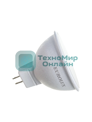 Лампа светодиодная EUROLUX LL-E-MR16-7W-230-4K-GU5.3 рефлектор