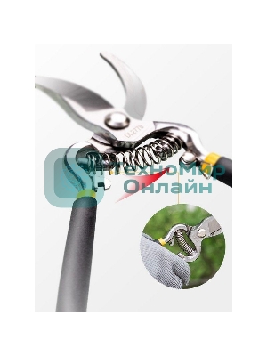 Секатор Deli DL2778 Размер 210 мм. Макс диаметр резки 10 мм. Сталь 55С. Термообработанная поверхность. Ручка из ПВХ.