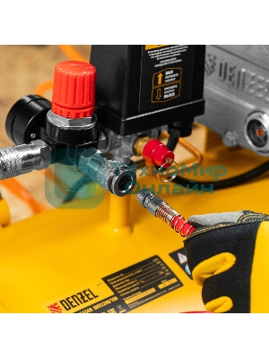 Компрессор воздушный Denzel DKV2200/100,Х-PRO (58079) 2.2 кВт, 400 л/мин, 100л