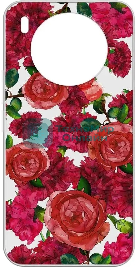 Чехол (клип-кейс) Gresso Air, для Honor 50 Lite, прозрачный/рисунок gr17aaae9346