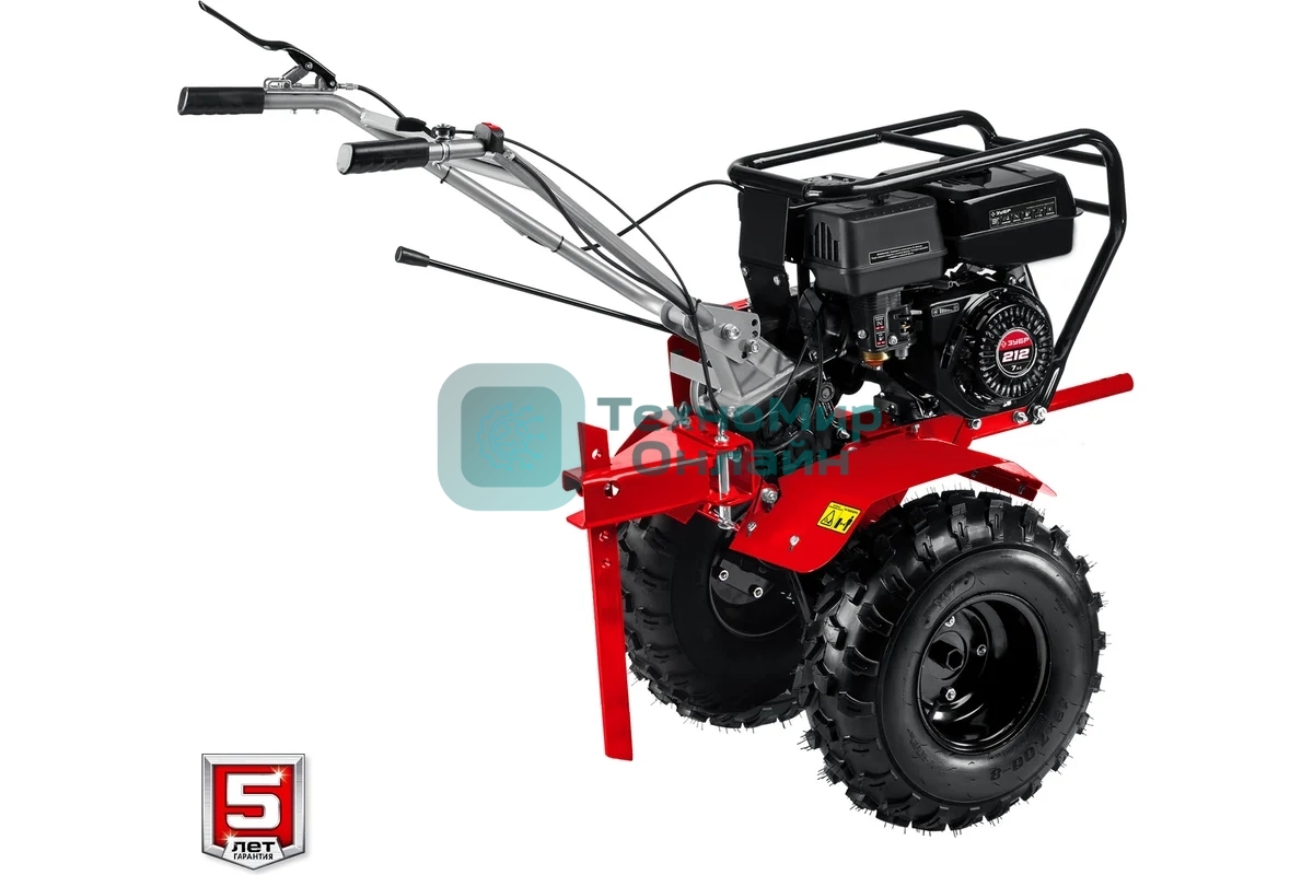 Мотоблок ЗУБР МТУ-350 бензиновый усиленный 212 см3