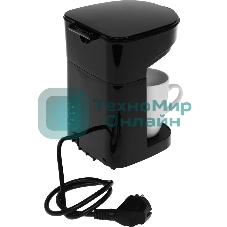 Кофеварка капельная Kitfort KT-764 черный, исп. кофе - молотый, 0.3 л, 450 Вт