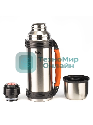 Термос Lara LR04-03 нержавеющая сталь AISI 201 1,2 л