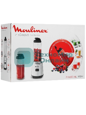 Блендер стационарный Moulinex LM15FD10 300Вт серебристый/черный