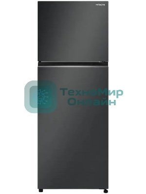 Холодильник Hitachi HRTN6443SBBKCS черный двухкамерный 315/94л морозилка сверху