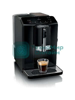 Кофемашина Bosch TIE20119 черный, исп. кофе - зерновой, 1.4 л, 1300 Вт, 15 Бар.