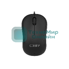 Мышь проводная CBR CM 106 черный, 1000 dpi, USB, кнопки - 3