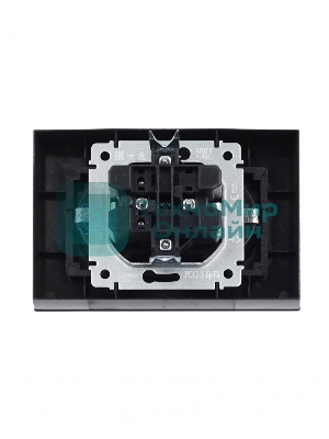 Розетка 2-местная IEK BRITE РС12-3-БрТБ с заземлением, без защитных шторок, 16А в сборе, темная бронза