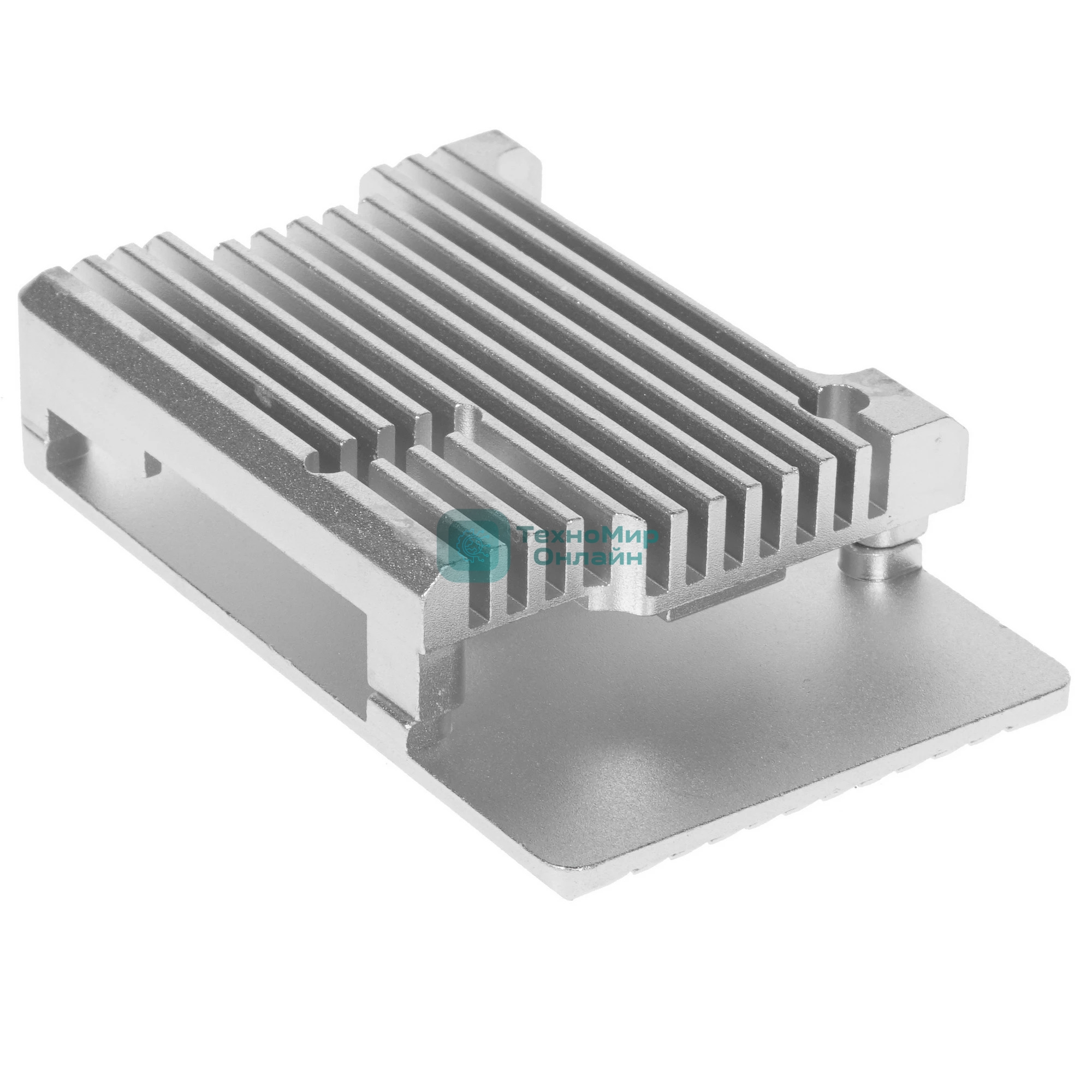 Корпус Qumo Aluminum case without fan, Raspberry Pi 3, silver(RS024)