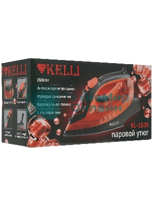 Утюг KELLI KL-1639 красный
