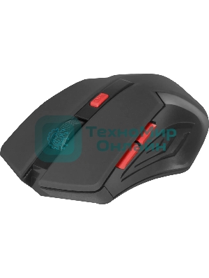 Мышь беспроводная Defender Accura MM-275 красный, 1600 dpi, радиоканал, USB, кнопки - 6