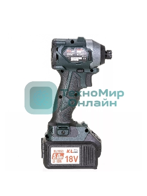 Профессиональный бесщеточный винтоверт аккумуляторный KLPRO KLDV18BH-50 (18В, Li-ion-2шт, 5.0А·ч, 220Нм, 2 скорости, подсветка,З/У,в кейсе)