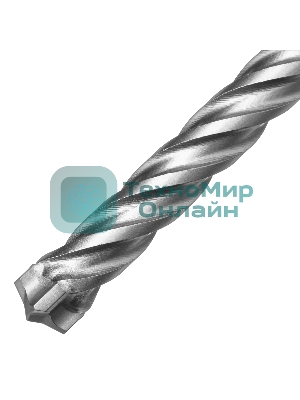 Бур по бетону Denzel цельная крестовая пластина, 12x265 мм, SDS PLUS