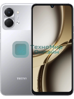Смартфон Tecno Spark Go 3 128Gb 4Gb серый моноблок 3G 4G 2Sim 6.75