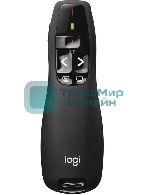 Презентер Logitech R400 Radio USB (15м) черный