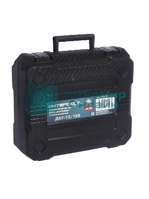 Дрель-шуруповерт ИНТЕРСКОЛ ДА-13/18ВК, 18 В, 2 Ач, 45 Нм, бесщеточный