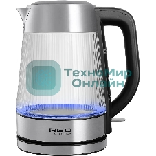 Чайник электрический Red Solution G121 1.8 л, 2200 Вт, черный/серебристый